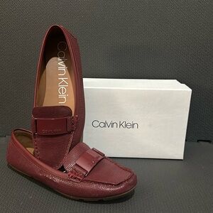 Red Calvin Klein Loafers